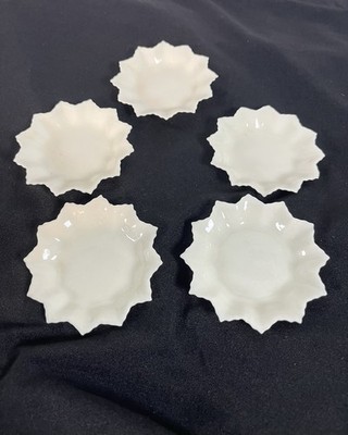 Belleek Ireland Porcelain 12 Point Trinket Dishes Set of 5 3rd Black Mark
