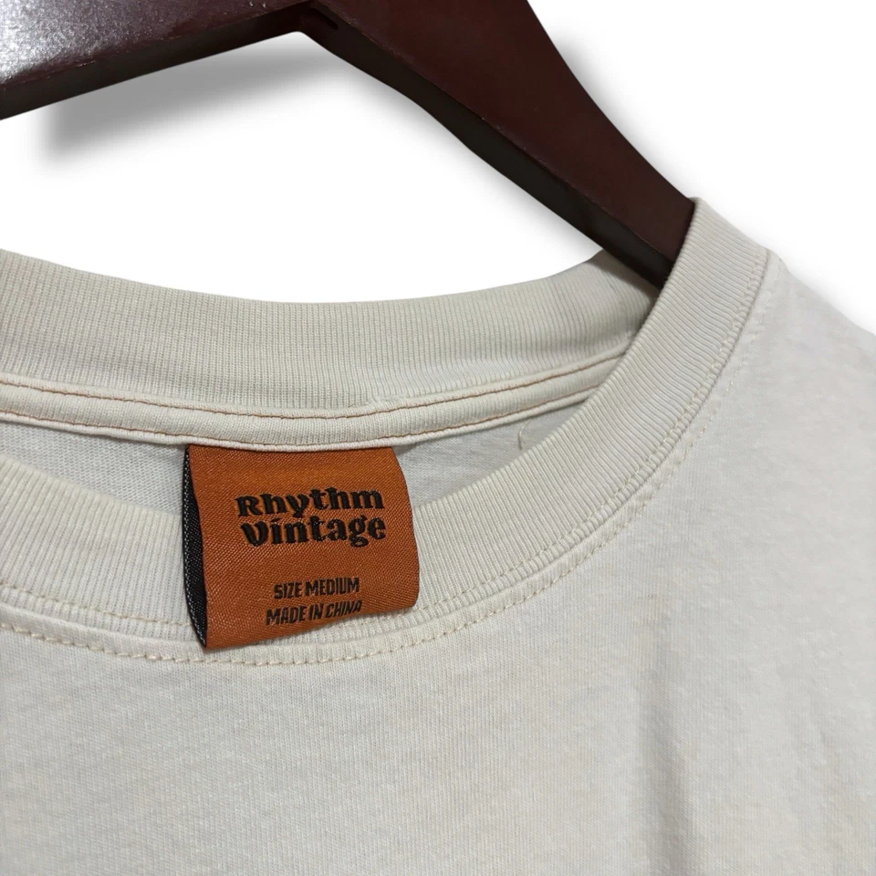 Camiseta Rhythm Vintage Para Hombre Gráfica Doble Cara Talla Mediana 20 x 28 Foto 3 de 3