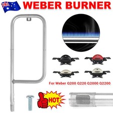 Stainless Steel Grill Burner Fit For Weber Q200 Q220 Q2000 Q2200 Replacement