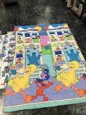 Vintage SESAME STREET Sheets and Coverlet Set TWIN Springs Kids Bedding