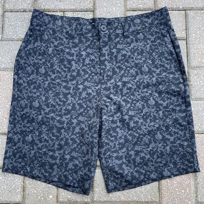 Travis Matthew Beyond the Limits 9'' Mens 34 Black Performance Shorts Hana Hou