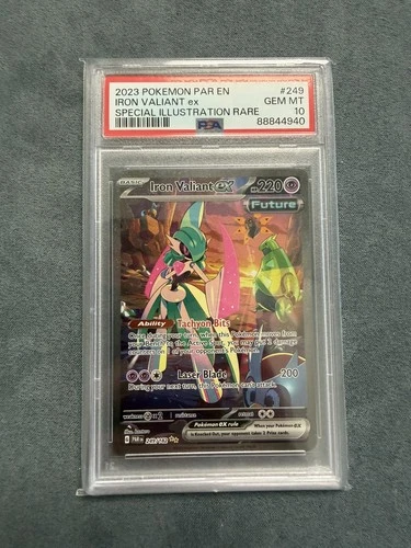 2023 POKEMON PAR EN-PARADOX RIFT #249 IRON VALIANT EX PSA 10