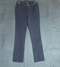 Chaps Pants Womens Size 2 Blue Straight Leg Dress Slacks Career Coastal Preppy