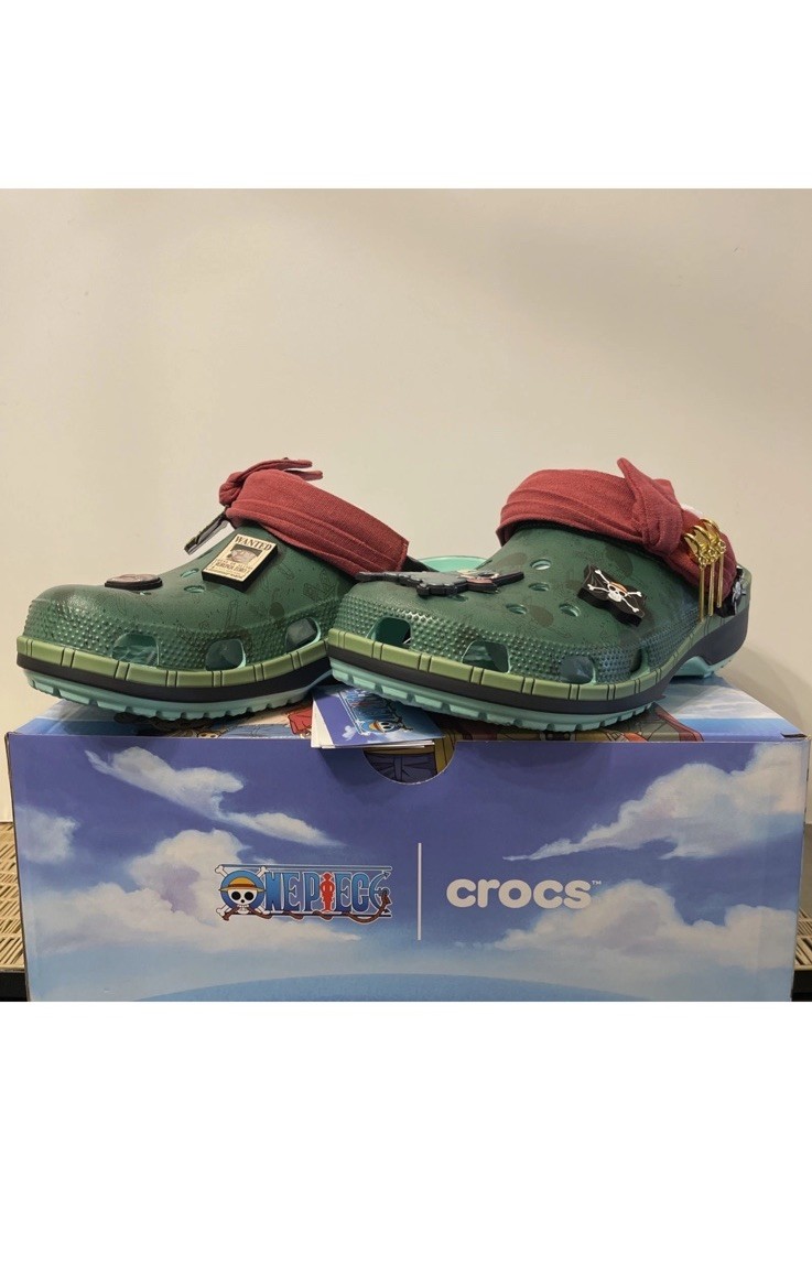 One Piece X Crocs Classic Clog Roronoa Zoro 212953-90H Men Sizes 8