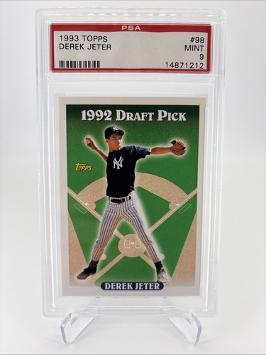 🗽 Derek Jeter 1993 Topps Rookie PSA 9 #98 MINT RC NY Yankees Captain HOF (B)