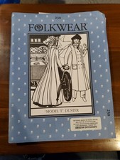 Folkwear Pattern 230 Model T Duster Coat Size 8-16 Uncut Vintage