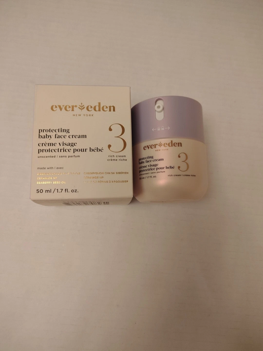 Evereden Protecting Baby Face Cream 1.7 fl. oz. No.3 Gel Baby Cream - Unscented
