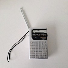 Sony ICF-S10MK2 Personal Pocket Radio AM/FM Grey Tested And Working