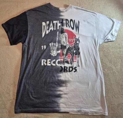 Death Row Records Men Graphic Tee Grey & Black Hip Hop West Coast Sz XL T-Shirt