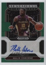 2022-23 Prizm Draft Picks Sensational Signatures Green Malik Osborne Auto b8h