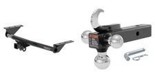 CURT Trailer Hitch Class 3 2in Receiver Multi-Ball Mount w/ Hook Tow Kit - 13396
