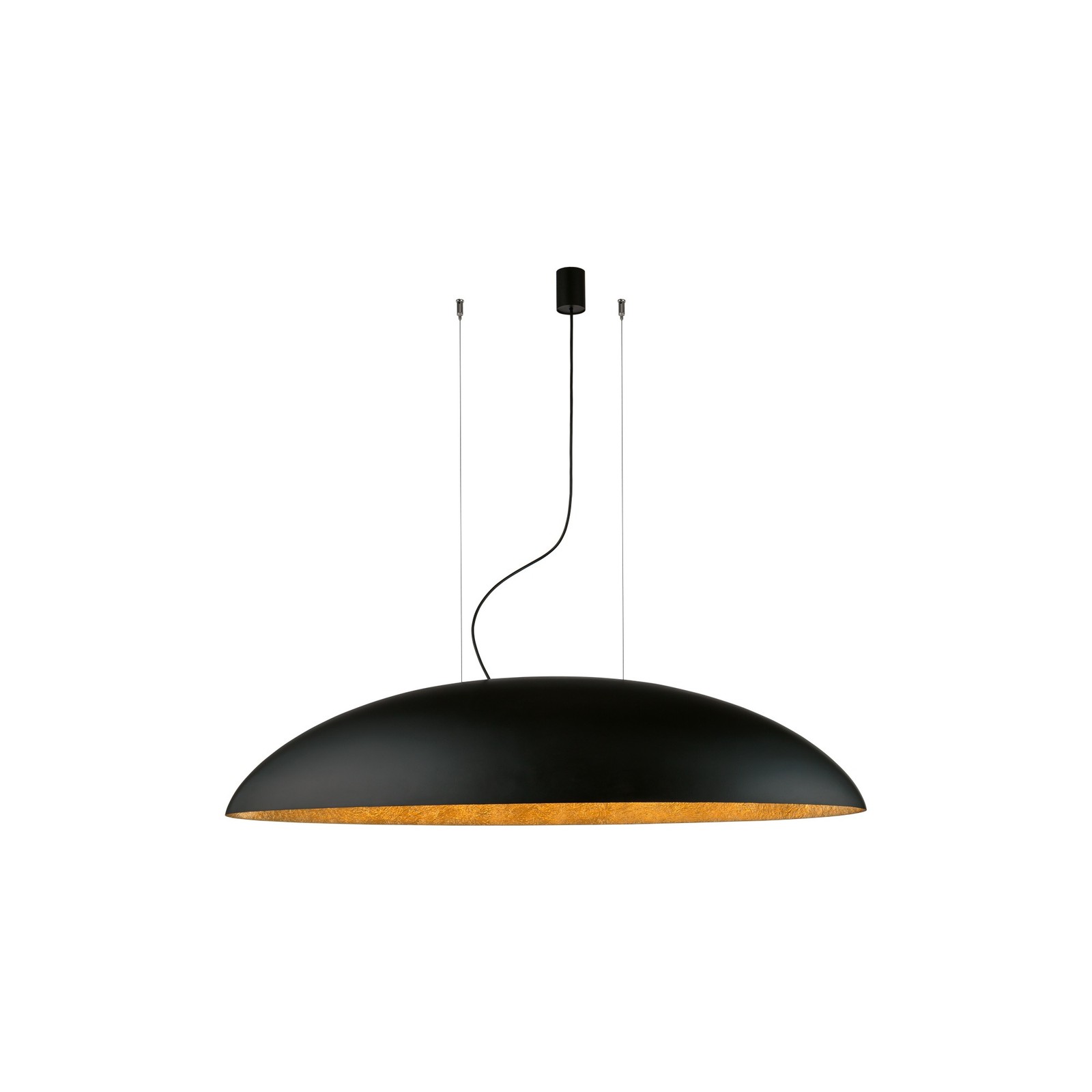 Nowodvorski Lighting Canoe V Pendant Light, Black/Gold - Image 2