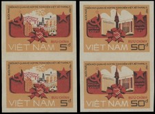 1987, VIETNAM, COOPERACIÓN DE LA UNIÓN SOVIÉTICA, JUEGO DE IMPERIOS EN PARES, NH, SCOTT #1804-05