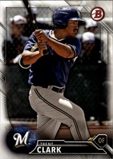 2016 Bowman Draft #BD-149 Trent Clark Milwaukee Brewers