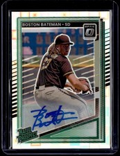 2025 Donruss #118 Boston Bateman Rated Prospects Optic Signatures Pandora #/25