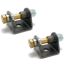 x2 Allstar Steel Weld On Shock Bracket Wide Flat Mount Straight Universal 60106