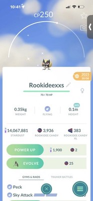 Pokemon Go Shiny Rookie (XXS)