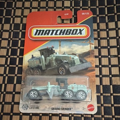 Matchbox Ground Grinder 1:64 Metal Construction Vehicle Green Unopened Box