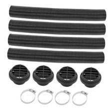 Car Truck Rv Bus Van Boat Car Heater Duct Kit Car Heater Duct Pipe 80cm Black