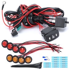 Universal ATV/UTV Turn Signal Kit Side by Side Blinker Kit for Polaris Kawasaki