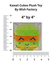 TMNT Kawaii Cubes Michaelangelo Plush Toy 4 in Wish Factory Stackable
