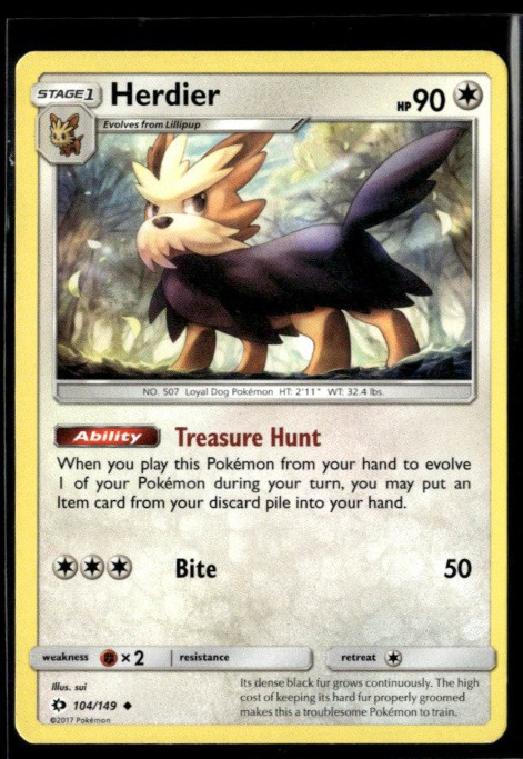SM Base Set #104/149 Herdier