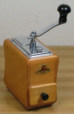 Zassenhaus Mokka Espresso Knee Mill Vintage Baltic Birch Coffee Grinder