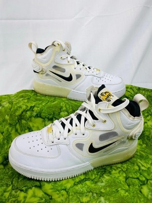 Size 7.5 - Nike Air Force 1 React Mid 40th Anniversary - White Black