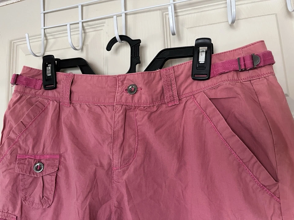 Da Nang Cargo Bermuda Shorts Surplus Indo Chine Military Pink Women’s M Y2K - Image 4 of 4
