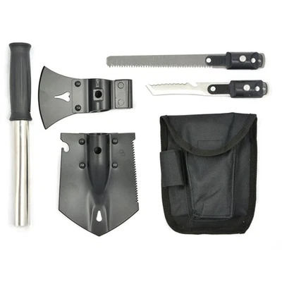 Outdoorset 6in1 mit Tasche BW Multifunktionsset Spaten Beil Messer Axt Schaufel - Bild 1 von 2