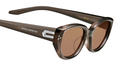 Gentle Monster Boni BRC17 Cat Eye Sunglasses Brown Frame Brown