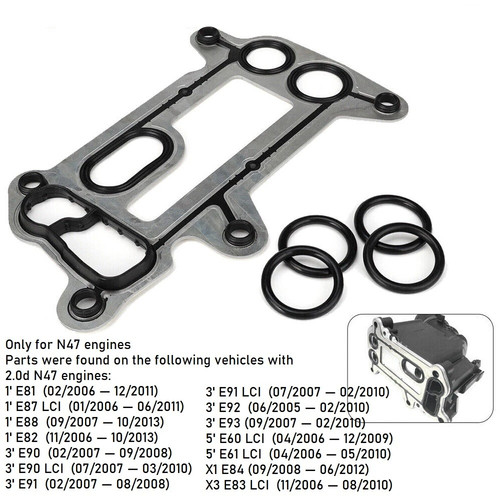 Oil Filter Housing Element Seal Gasket 11427802114 FOR BMW E90E60E61E87E81E83E84 - Picture 5 of 14