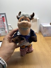 Meanies Bull Clinton Plush Doll 1997 Idea Factory w/ Original Hang Tag Vintage