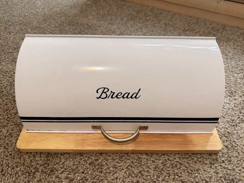 vintage-style farmhouse bin by AuldHome Design With Roll Top Lid