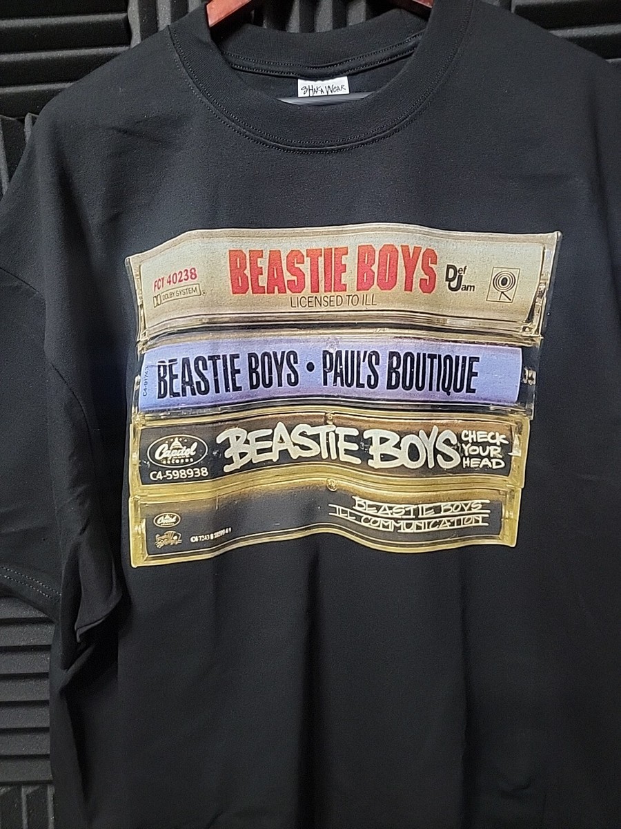 BEASTIE BOYS CASSETTE TAPE STACK T SHIRT ON SHAKA HEAVYWEIGHT | eBay