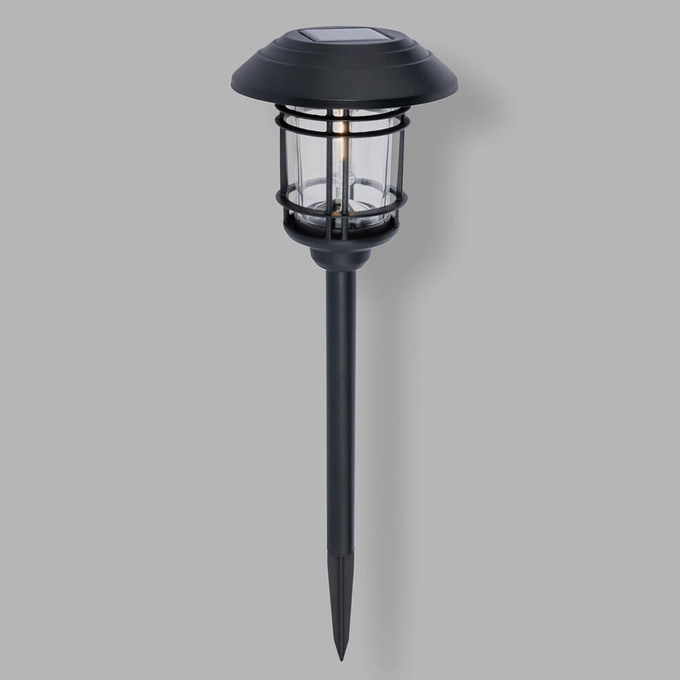 Litecraft Delonix Spike Light Outdoor Solar Powered Garden LED Fitting - Black - Image 2 of 4