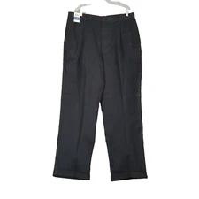 Docker tour pro pants men's 38x32 black pleated cuffed NEW