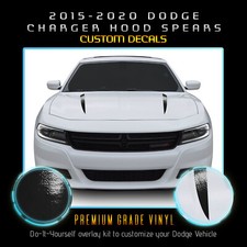 For 2015-2020 Charger Hood Spears Graphic Overlay Decal - Glossy Vinyl For 2015-2020 Charger Hood Spears Graphic Overlay Decal - Glossy Vinyl