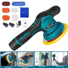 Dual Action Car Polisher Buffer Sander Cordless Polishing Machine 5" 6'' Pad Mop