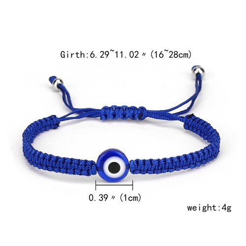 Lucky Evil Eye Beaded Bracelet Handmade Rope Adjustable Bangle Jewelry Gifts New - Photo 21 sur 30