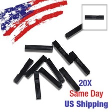 1 Pin Dupont Housing Female 1P Connector 2.54mm Crimp Black 20pcs US SHIP TODAY 