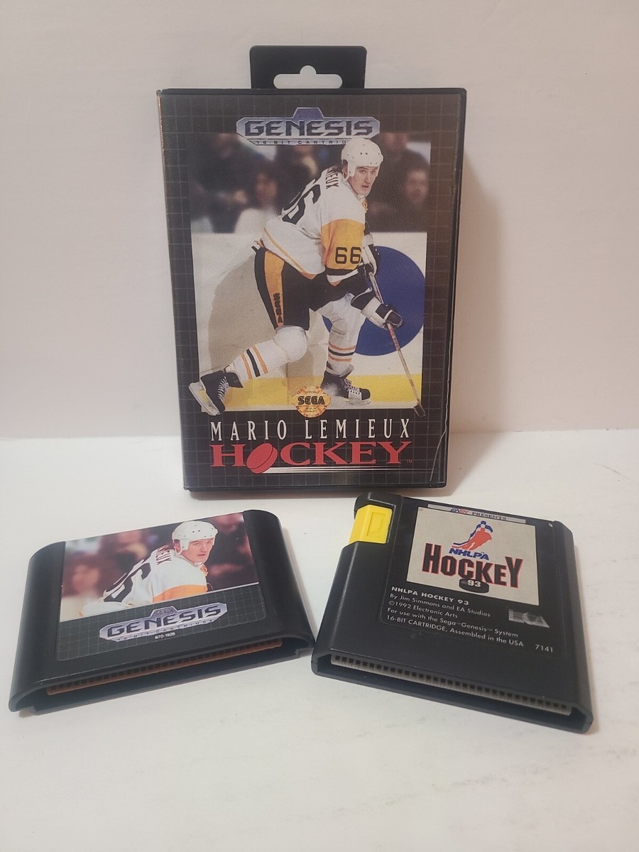 Mario Lemieux Hockey (Sega Genesis, 1994) And NHLPA Hockey 93 NHL