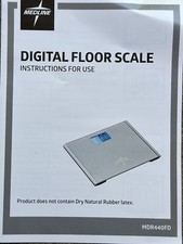 Medline Digital Floor Scale- 440 Lb Capacity -MDR440FD