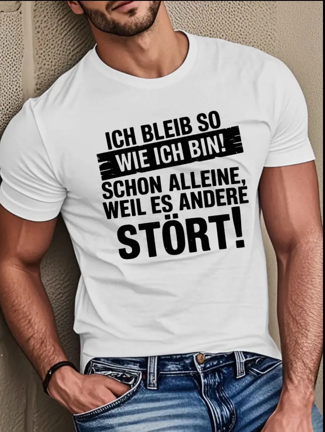 ALTRA T shirt uomo resto come sono! Già solo perché dà fastidio agli altri!