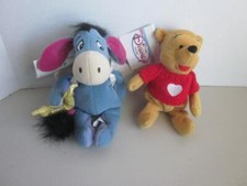 The Disney Store Winnie the Pooh Valentine with Eeyore Cupid with Tags