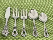 Oneida Northland SCHUBERT Stainless Burnished Pierced Flatware SMART CHOICE A102