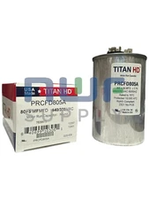 PRCFD805A Titan HD Capacitor 80 + 5 MFD 440/370 VAC Made in USA