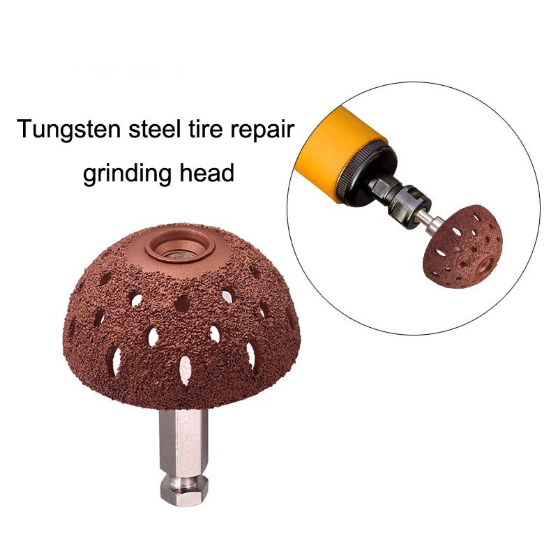 2Pcs/Set Tire Grinding Head Rasp Buffer Ball Tyre Repair Hand Tool ...