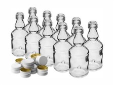 10 x50ml leere Glasflaschen mit Verschluss Eckig Likörflaschen Flasche