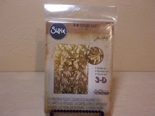 NEW IN PACKAGE SIZZIX 3-D TEXTURE FADES (A-6) #662716 BOTANICAL EMBOSSING FOLDER
